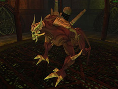 Janos devolved into a beastly form as his body was drained to feed the Mass