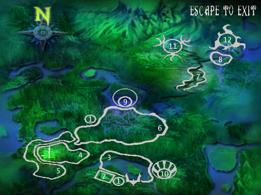 Map of Nosgoth from Soul Reaver 2